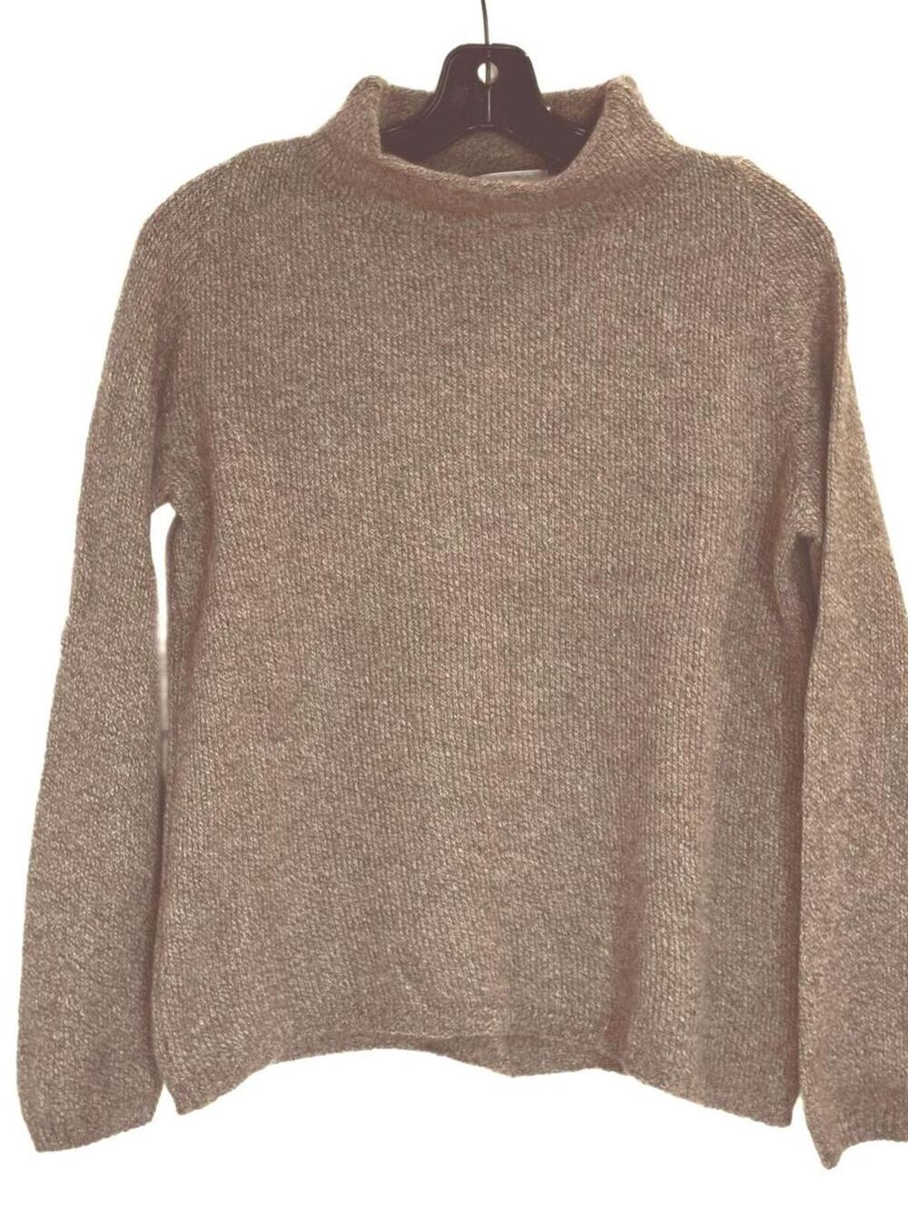 Bartolini 100% Cashmere Made in Italy Brown Mock Neck Sweater - Size M